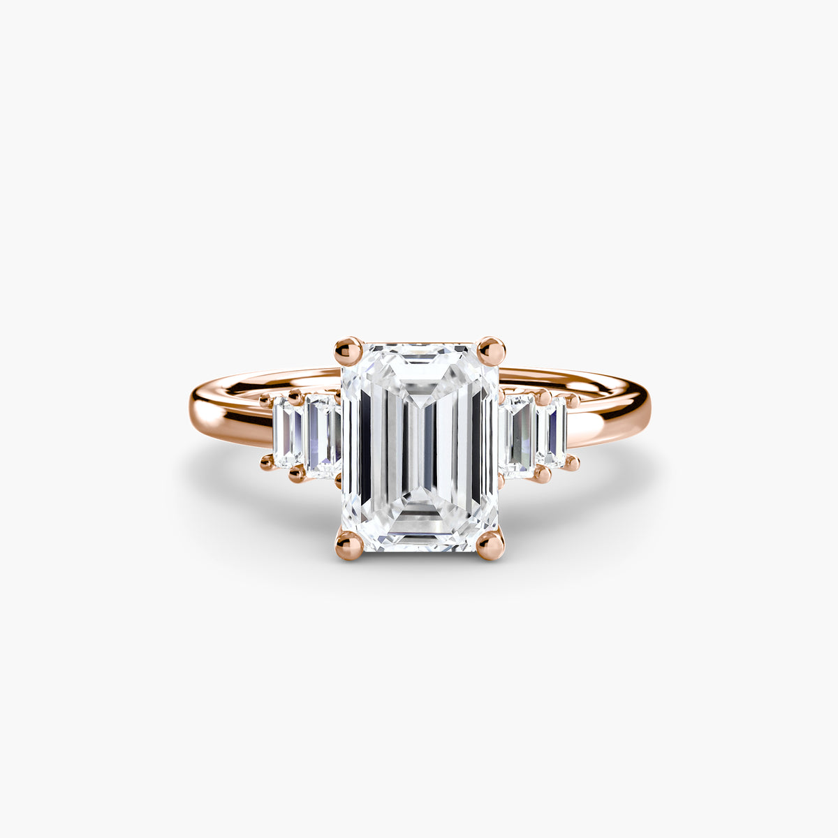 Solitaire with Baguette Accents