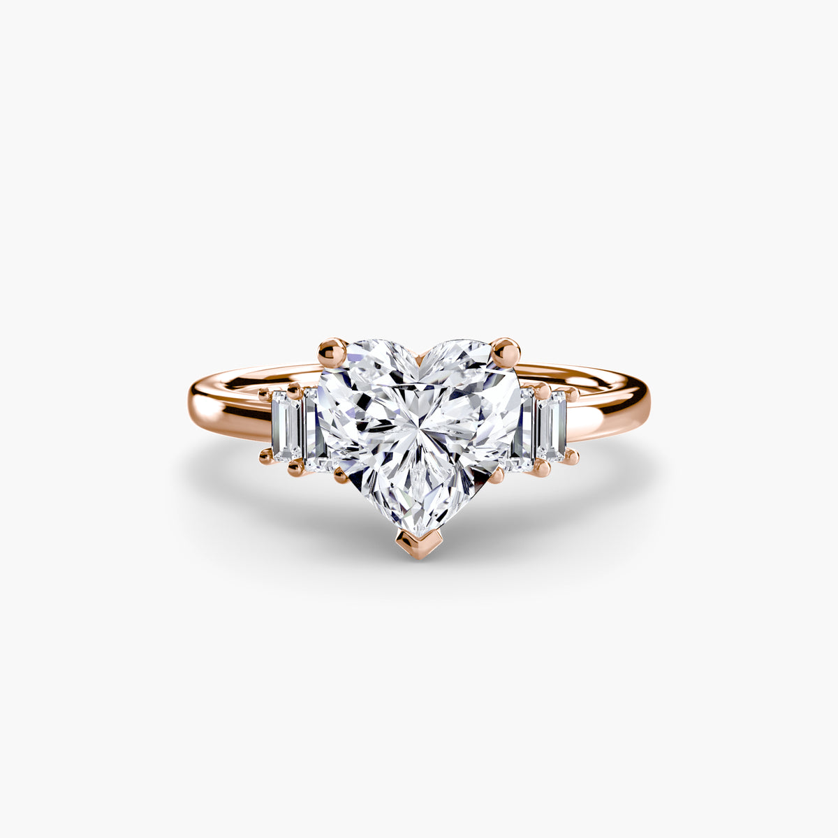 Solitaire with Baguette Accents