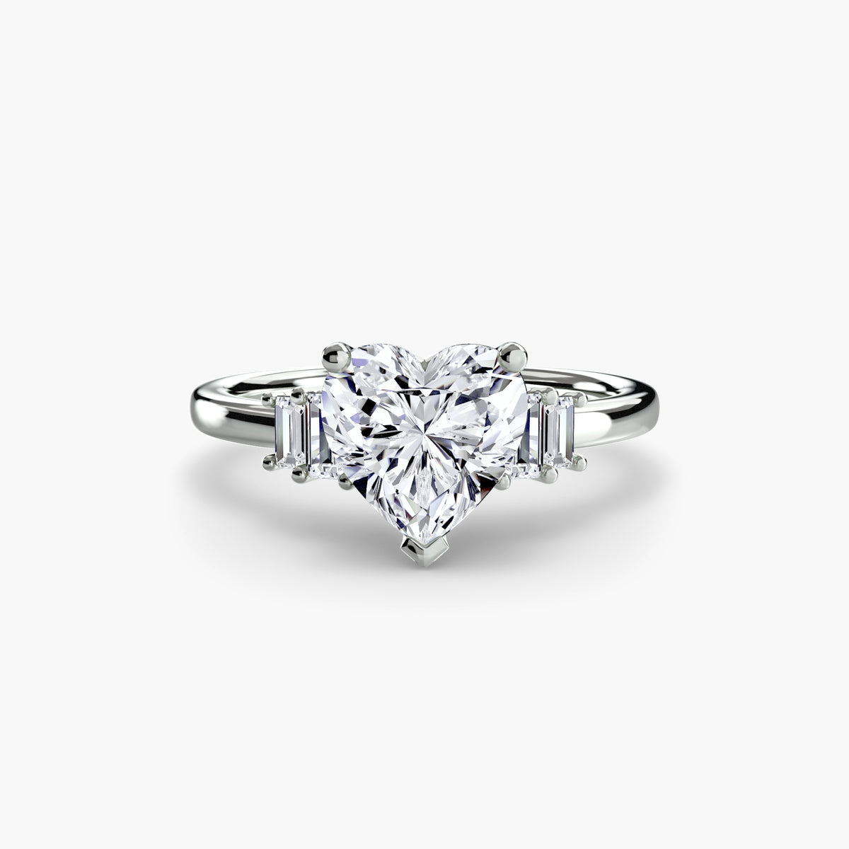 Solitaire with Baguette Accents