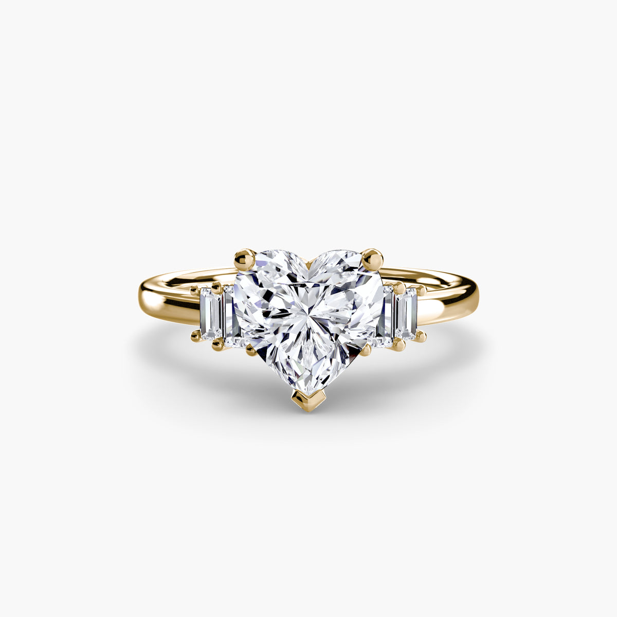 Solitaire with Baguette Accents