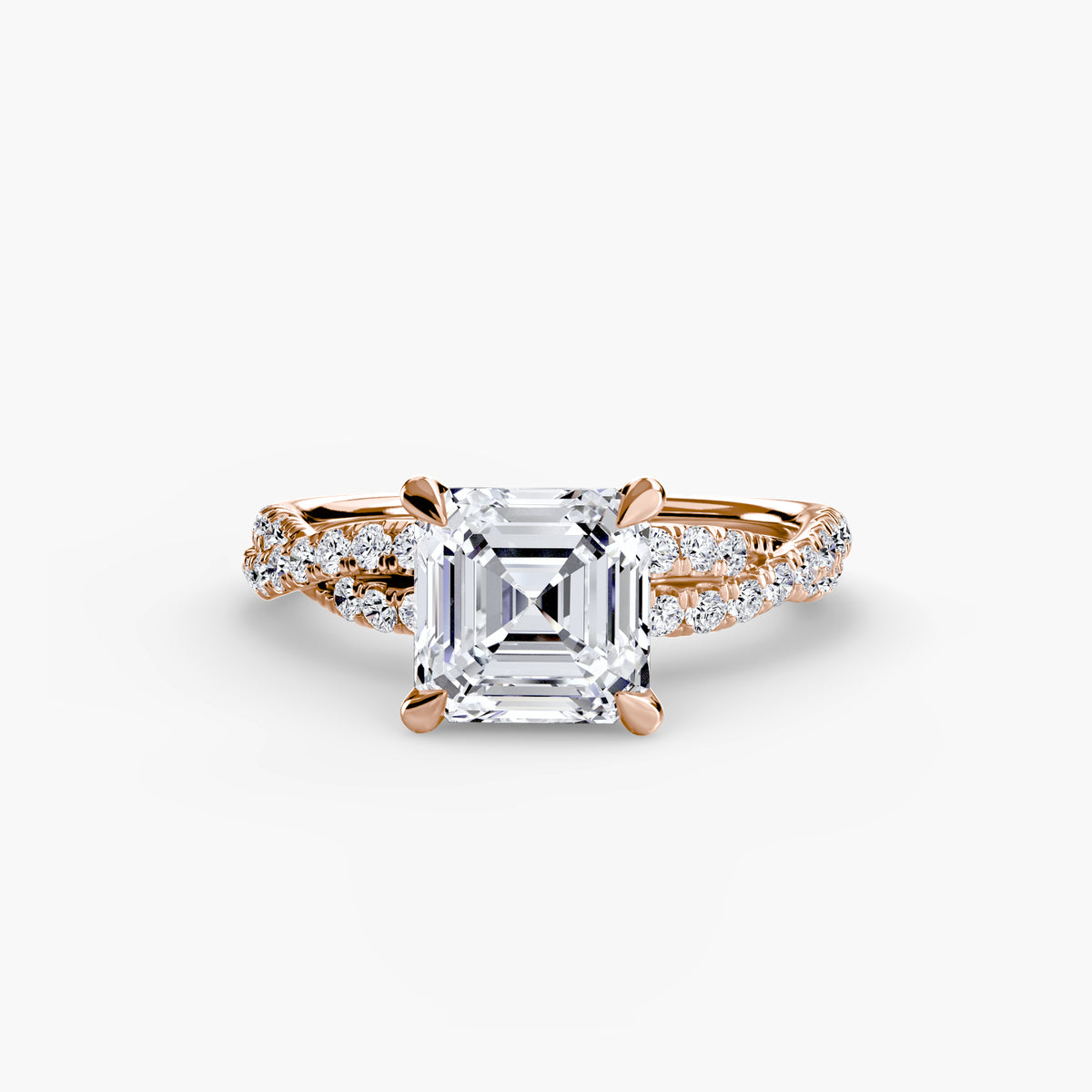Pavé Twist Solitaire