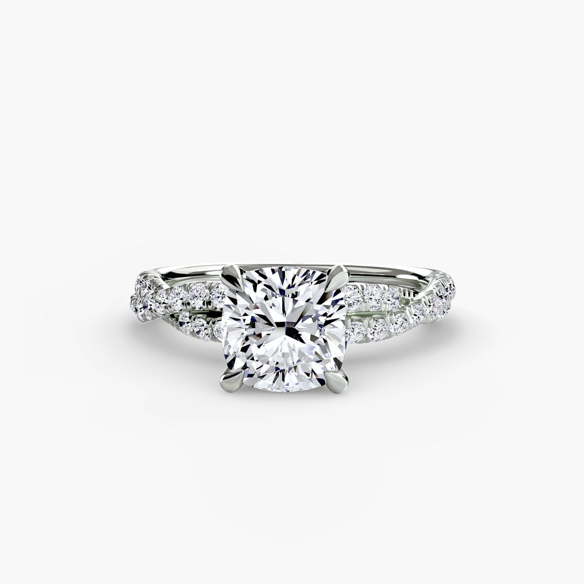 Pavé Twist Solitaire