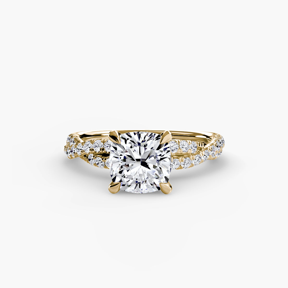 Pavé Twist Solitaire