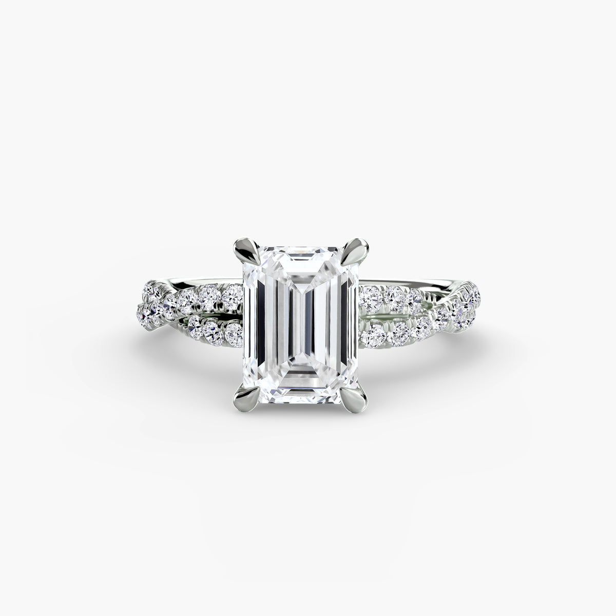 Pavé Twist Solitaire