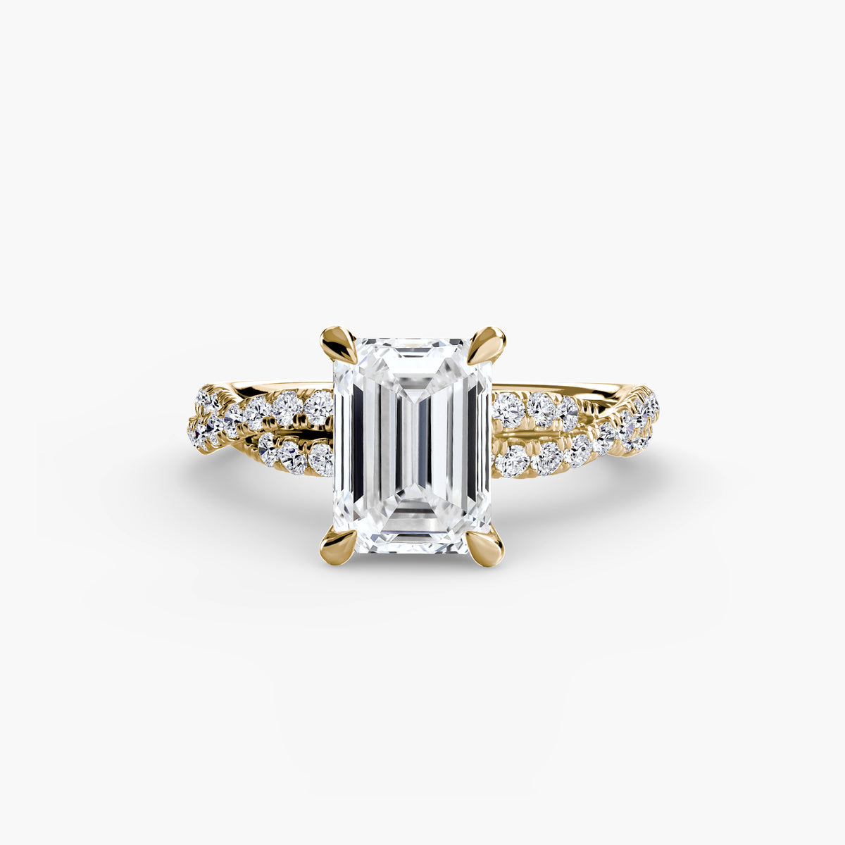 Solitario Twist Pavé