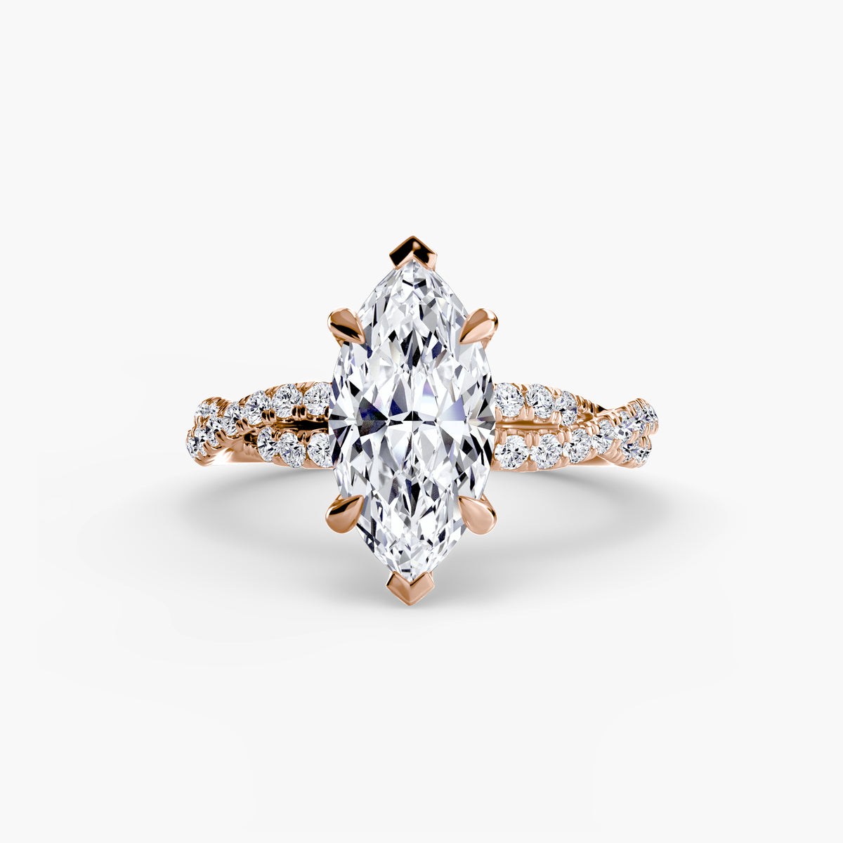 Solitario Twist Pavé