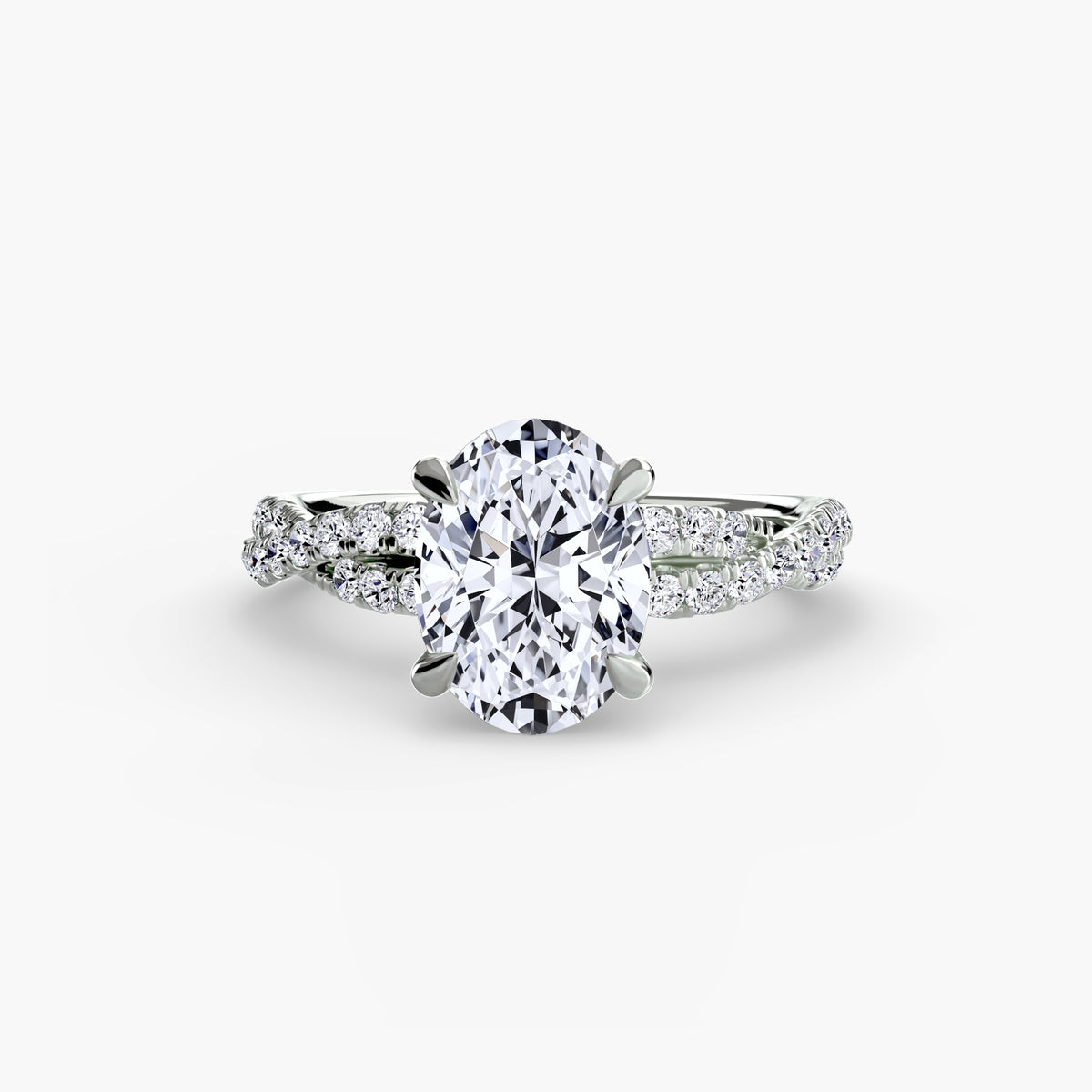 Solitario Twist Pavé