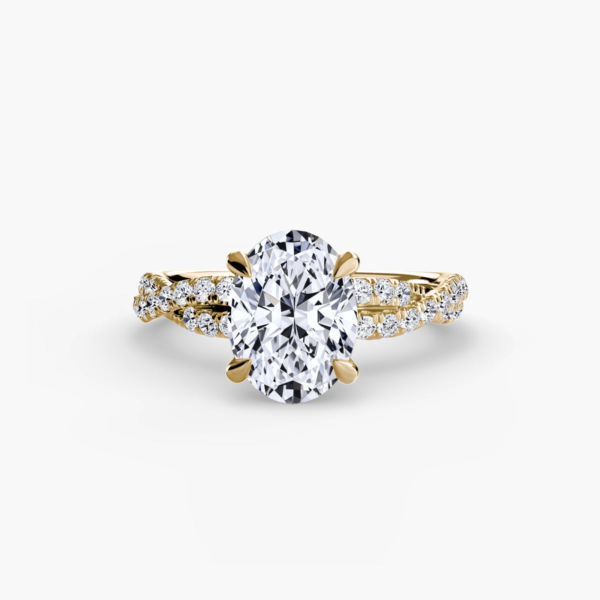 Solitario Twist Pavé
