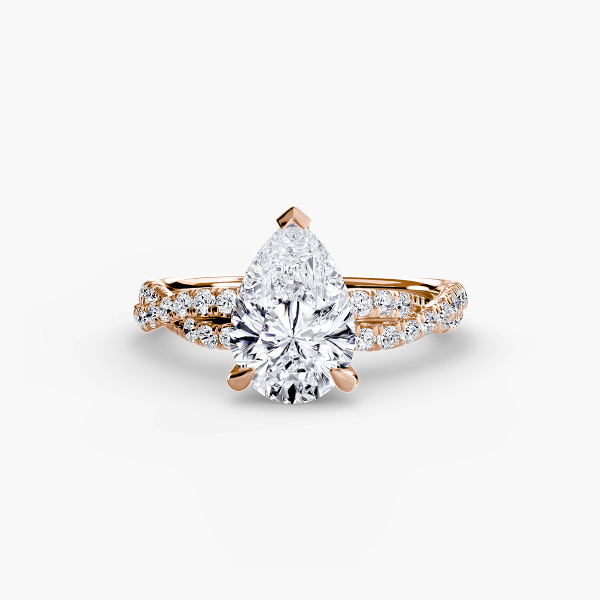 Solitario Twist Pavé