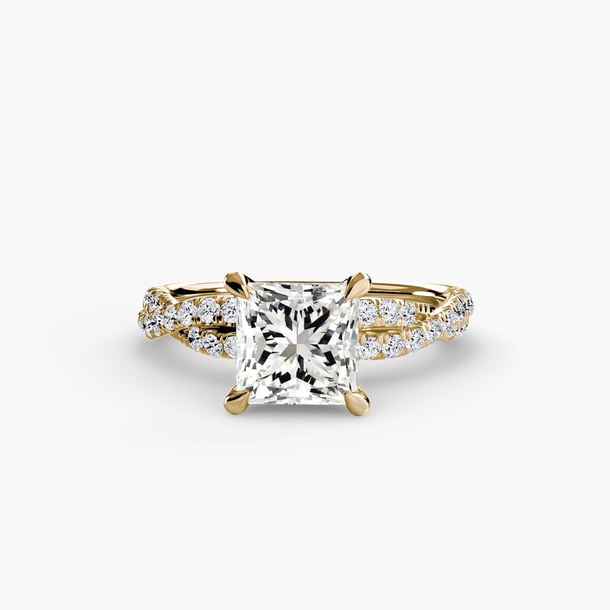 Pavé Twist Solitaire