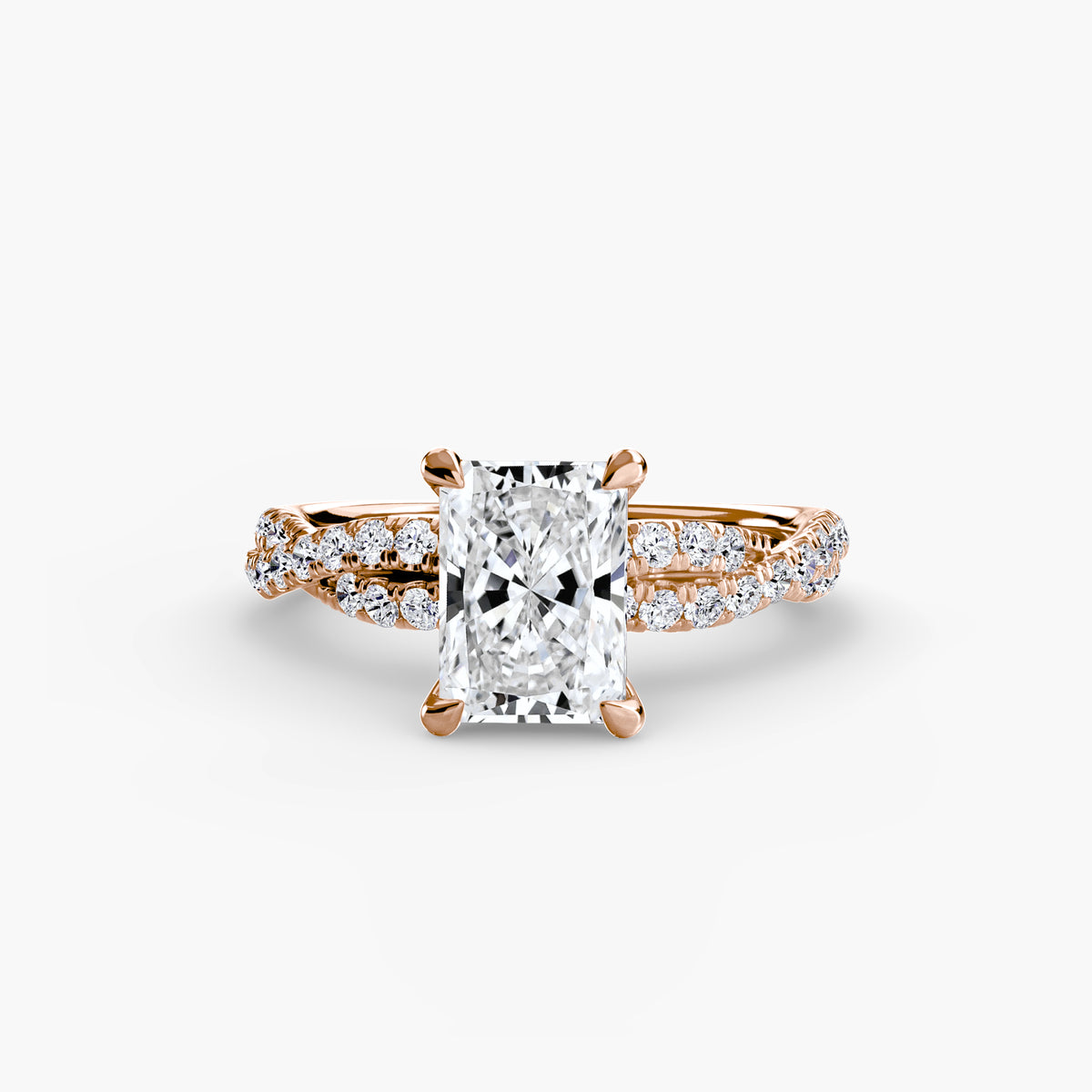 Solitario Twist Pavé