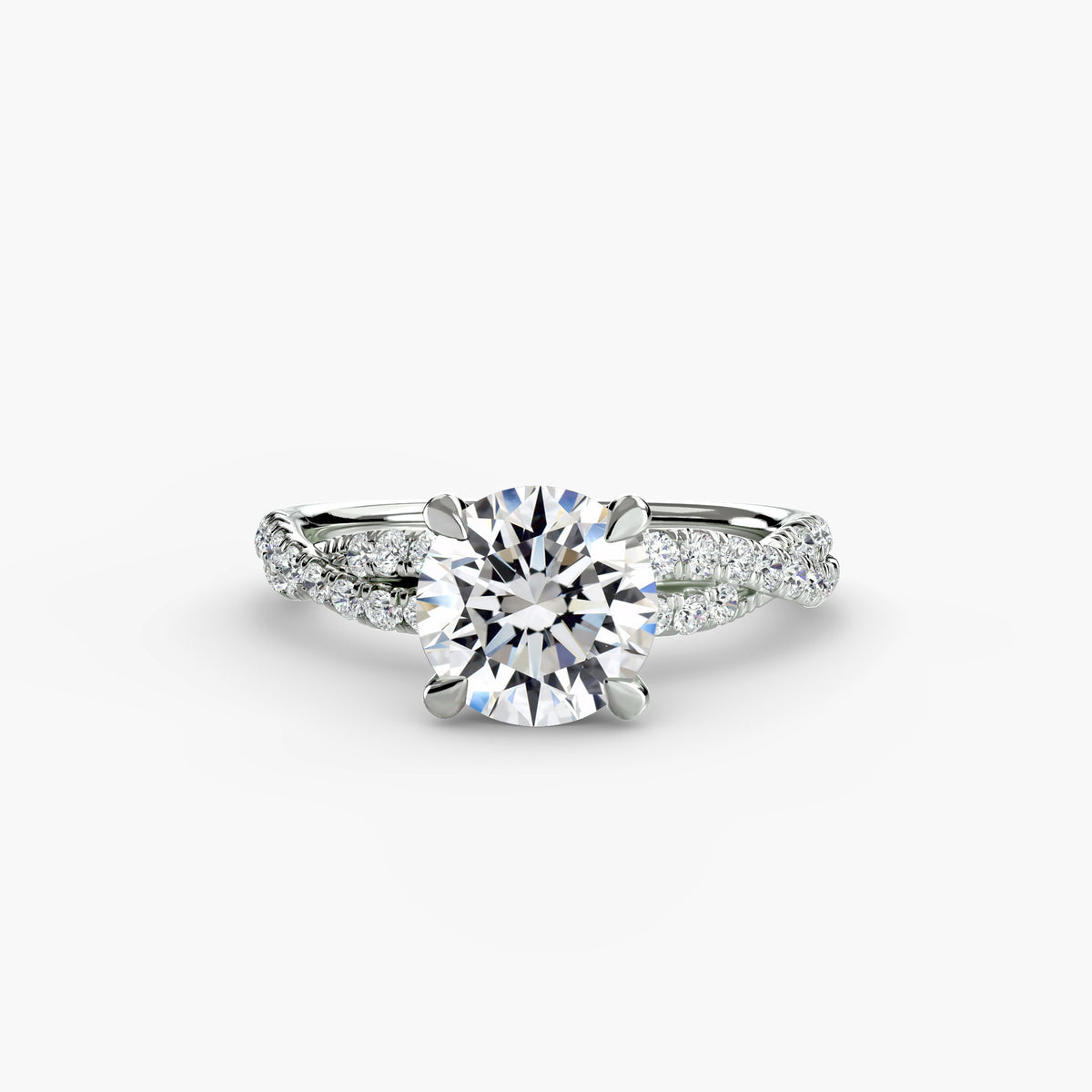 Solitario Twist Pavé