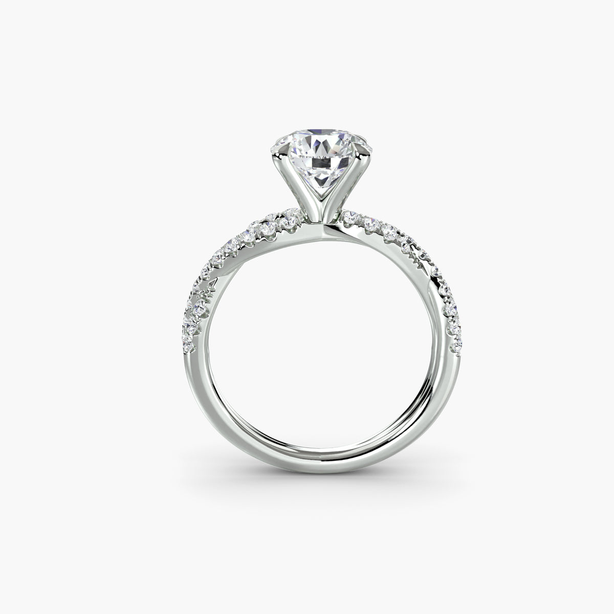 Solitario Twist Pavé