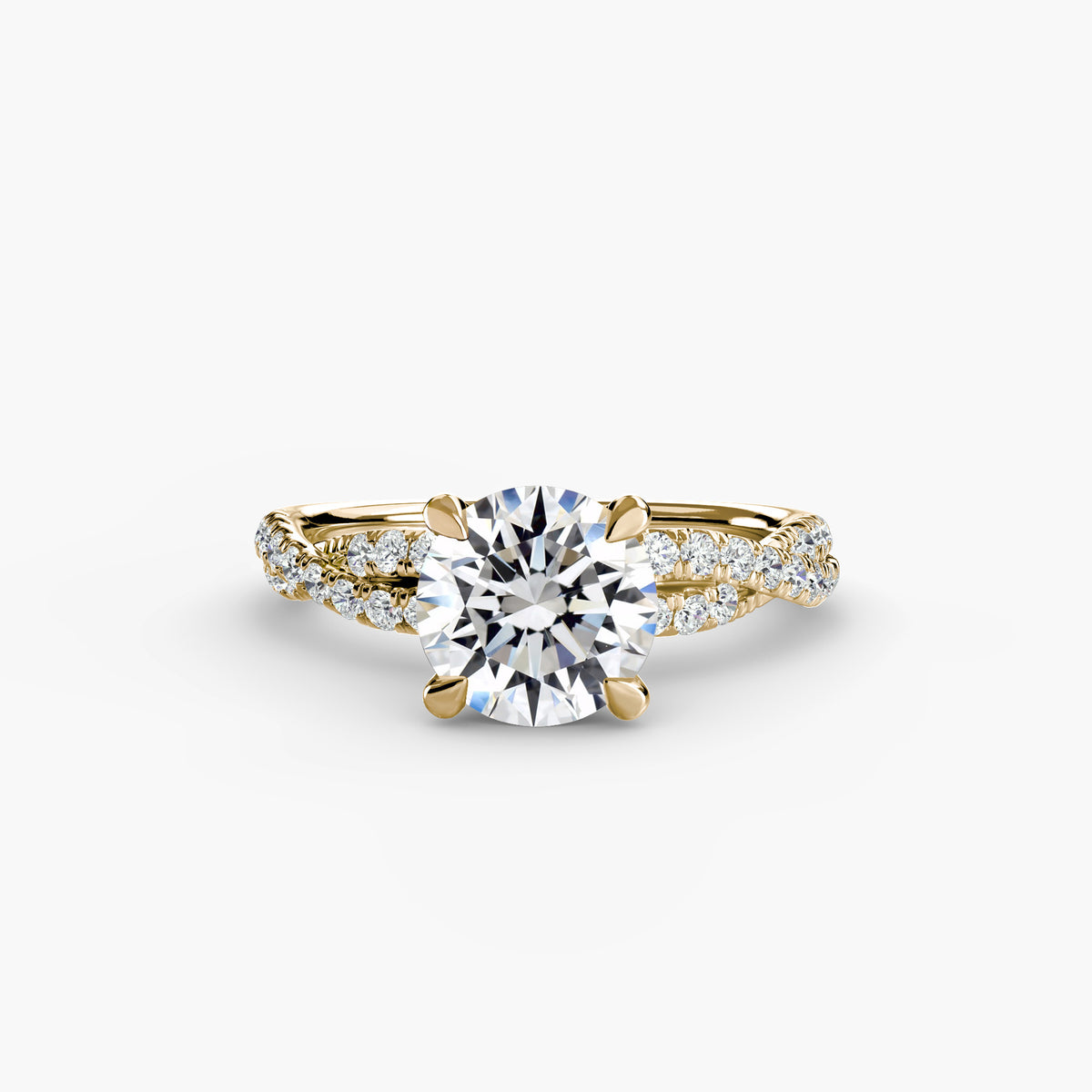 Solitario Twist Pavé