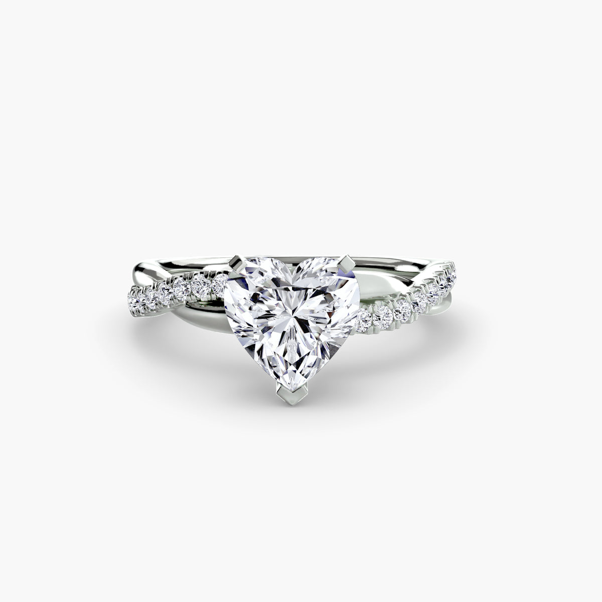 Emerald Pavé Twist Ring