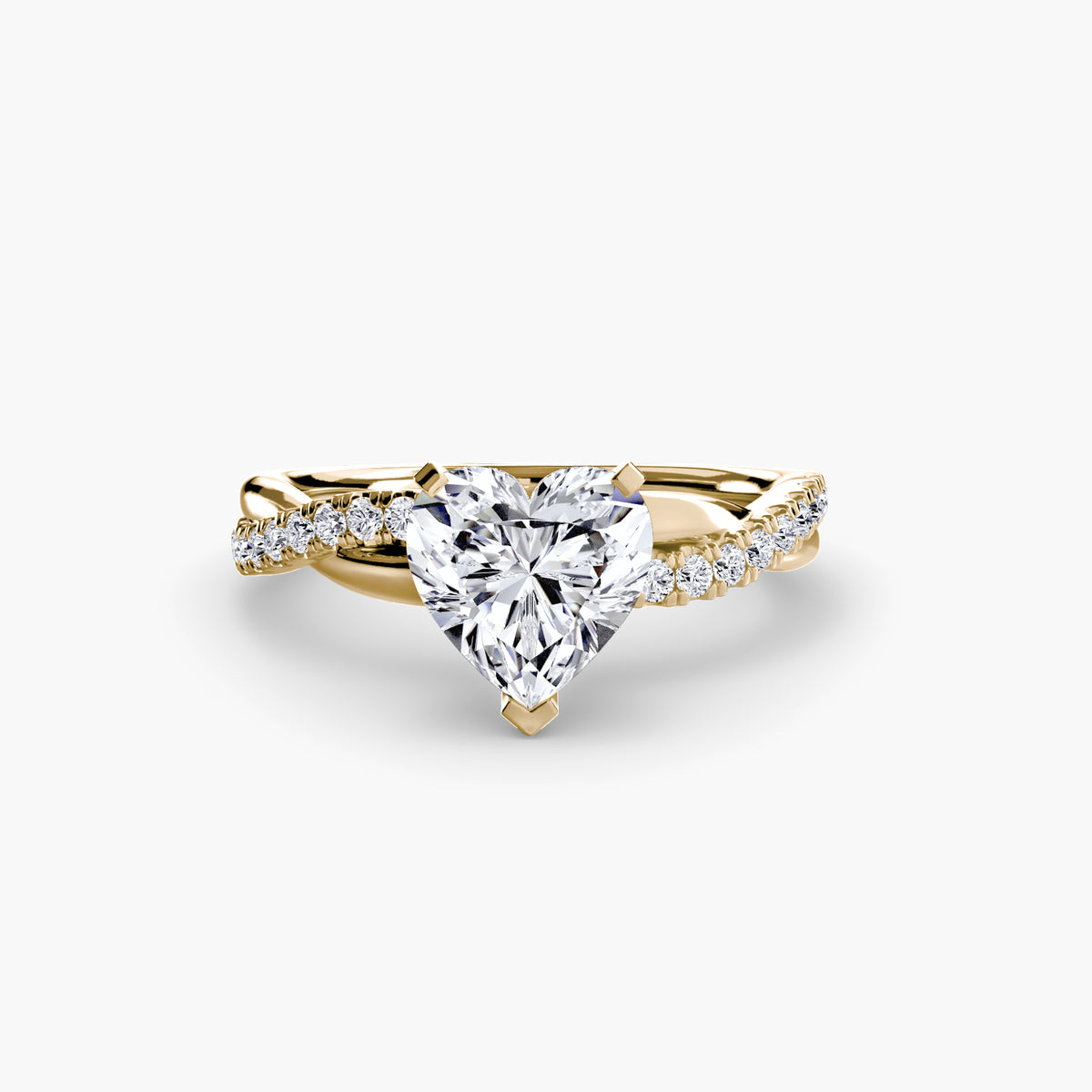 Emerald Pavé Twist Ring