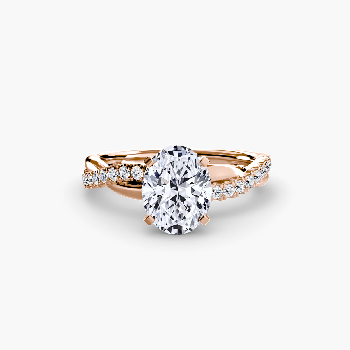 Emerald Pavé Twist Ring