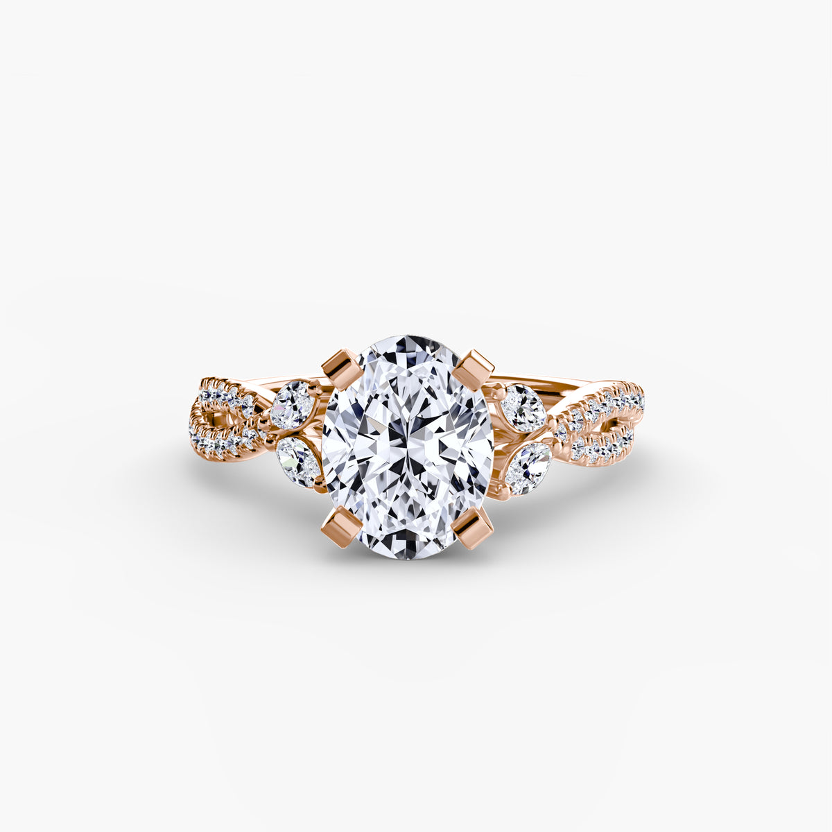 Anello Twist Pavé