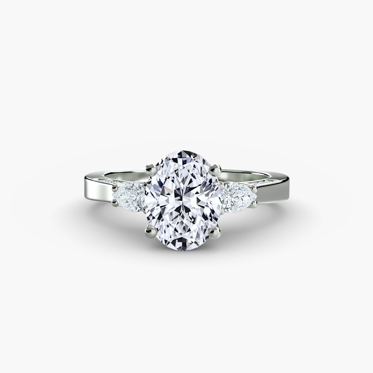 Trilogy with Side Pavé