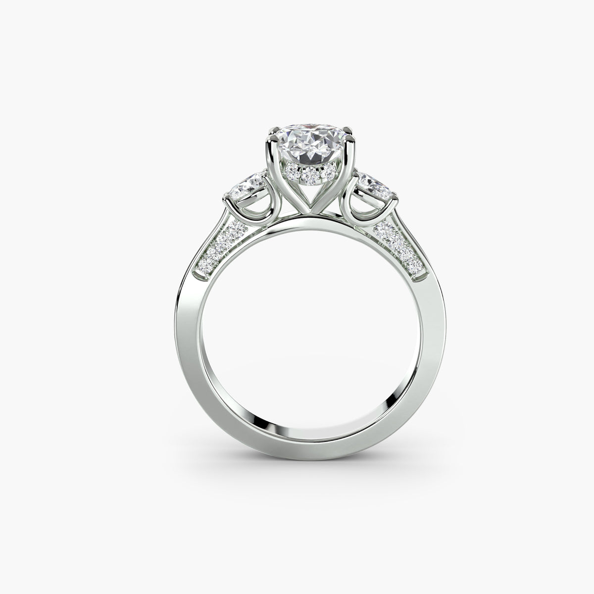 Trilogy with Side Pavé