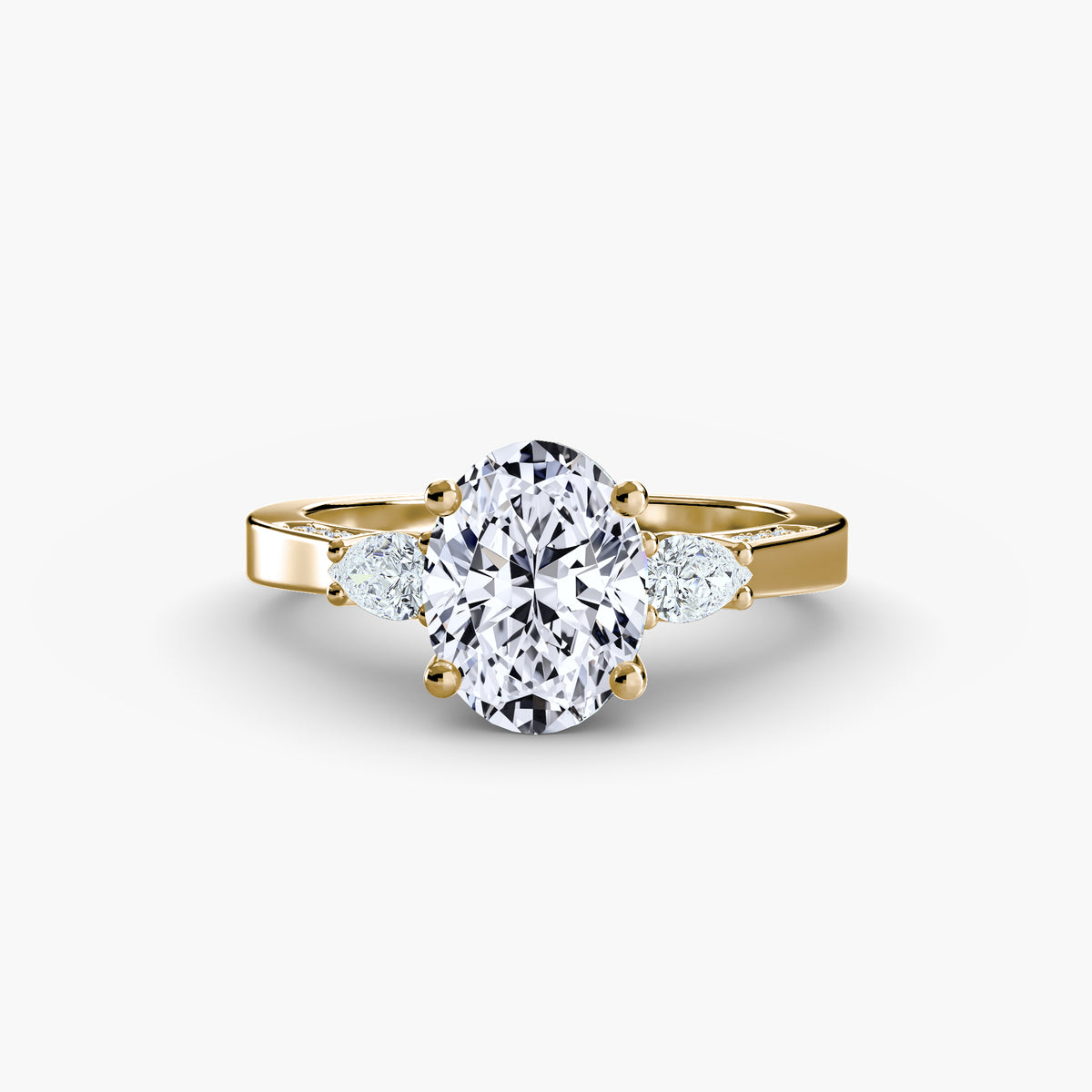 Trilogy with Side Pavé