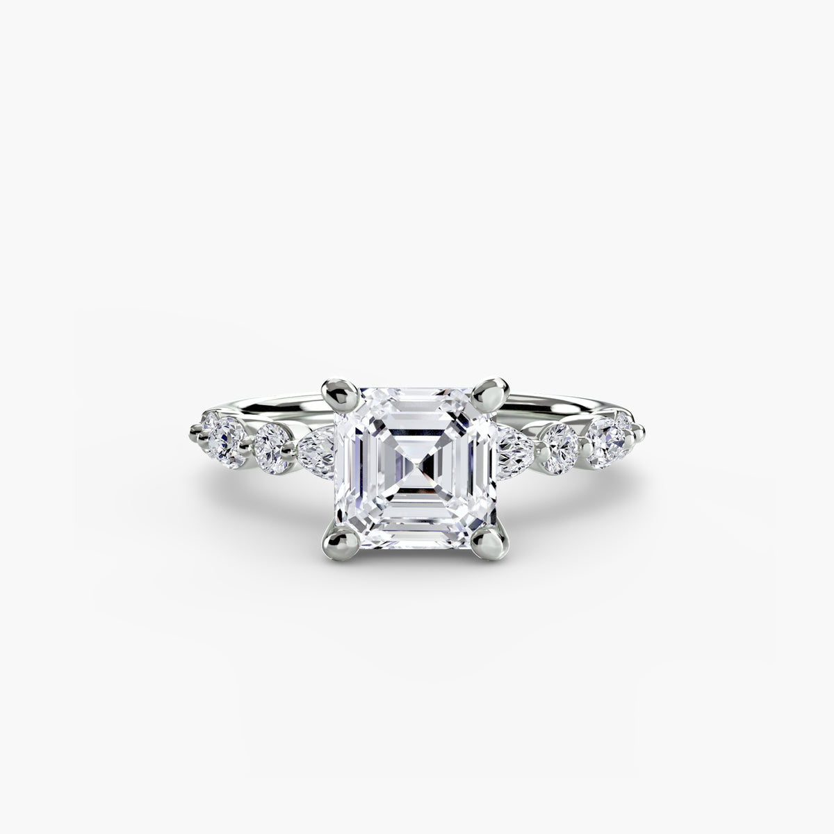 Solitaire with Night Eternity Pavé