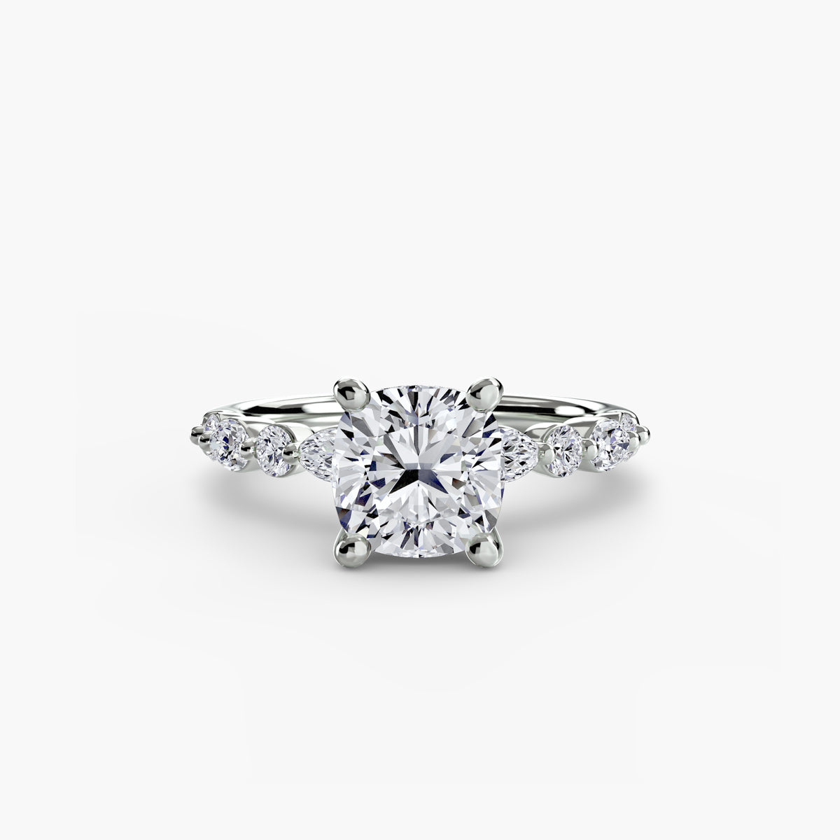 Solitaire with Night Eternity Pavé