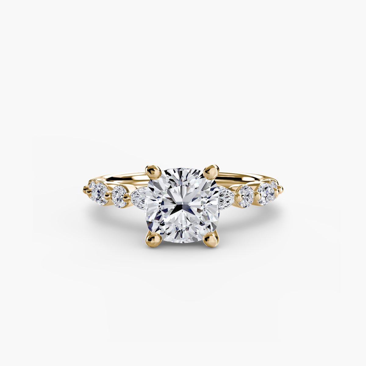 Solitaire with Night Eternity Pavé