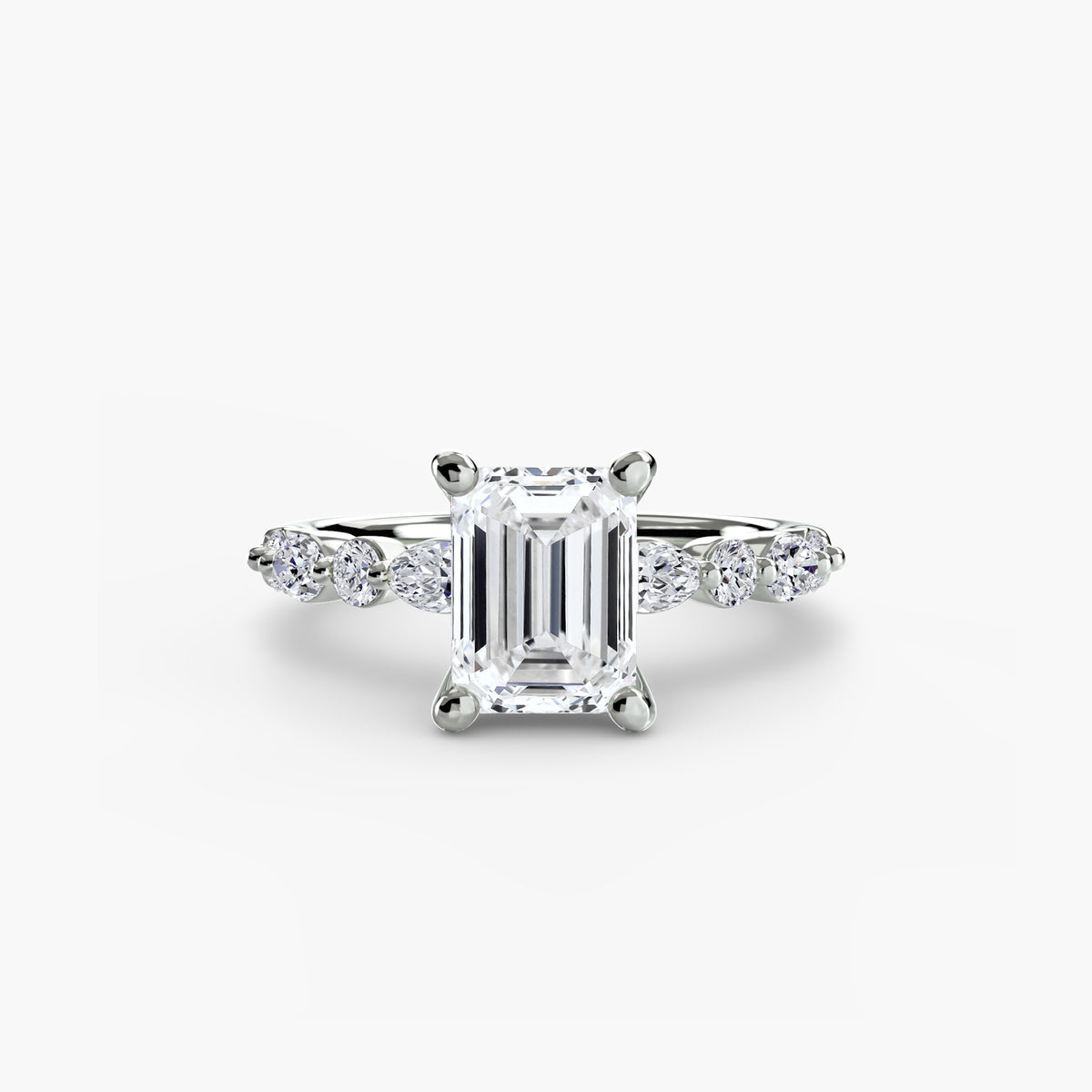 Solitaire with Night Eternity Pavé