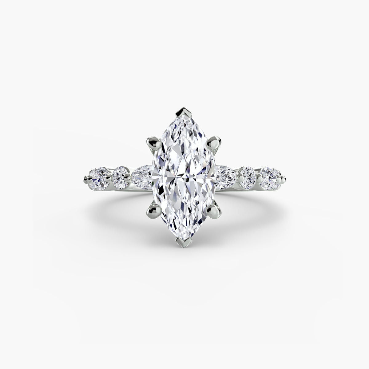 Solitaire with Night Eternity Pavé