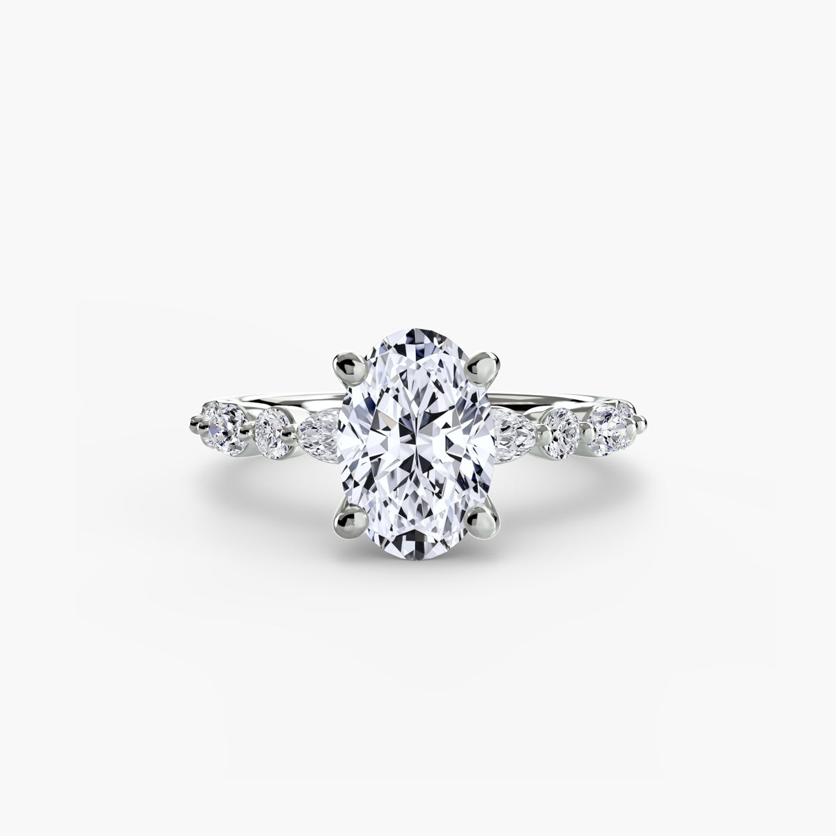 Solitaire with Night Eternity Pavé
