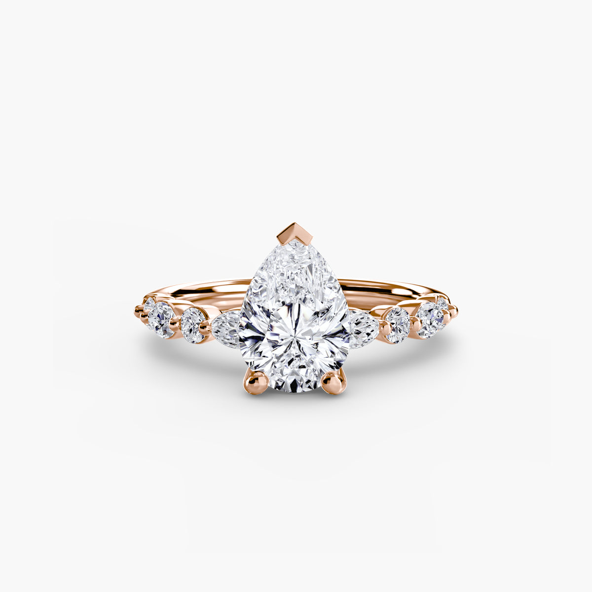 Solitaire with Night Eternity Pavé