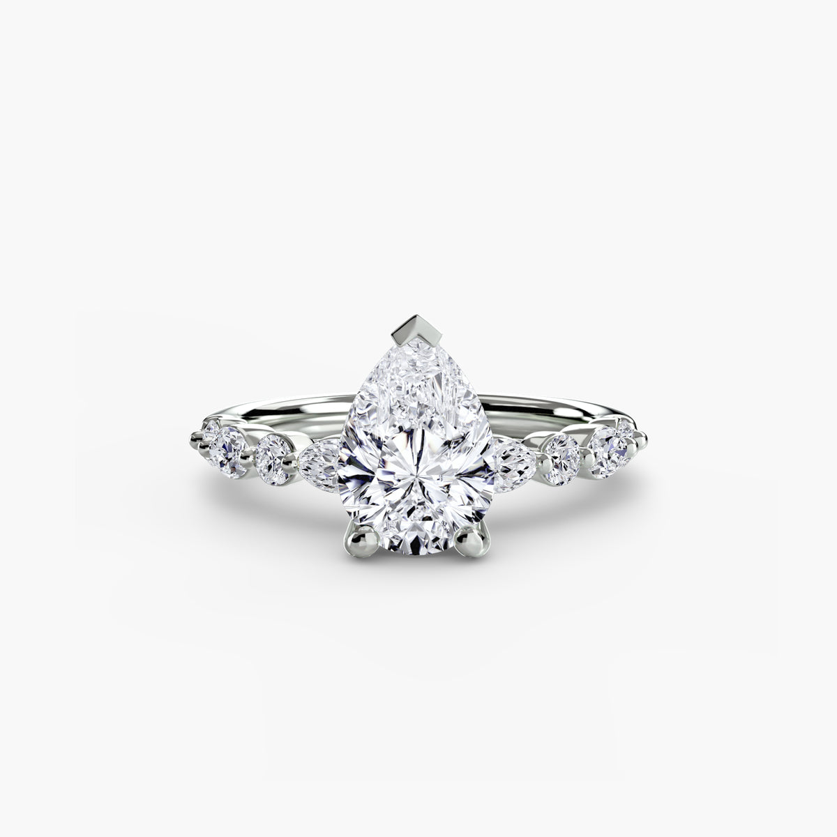 Solitaire with Night Eternity Pavé