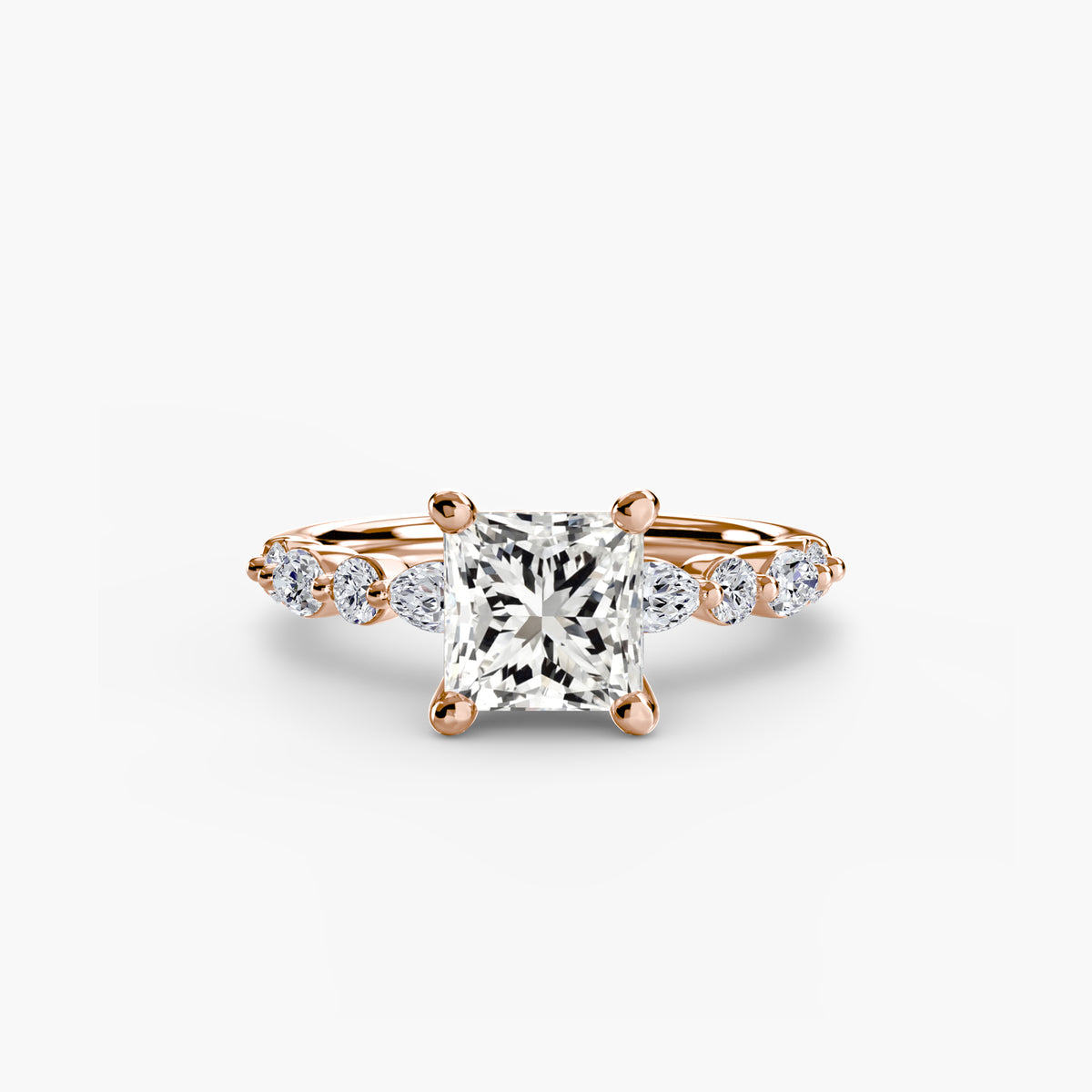 Solitaire with Night Eternity Pavé