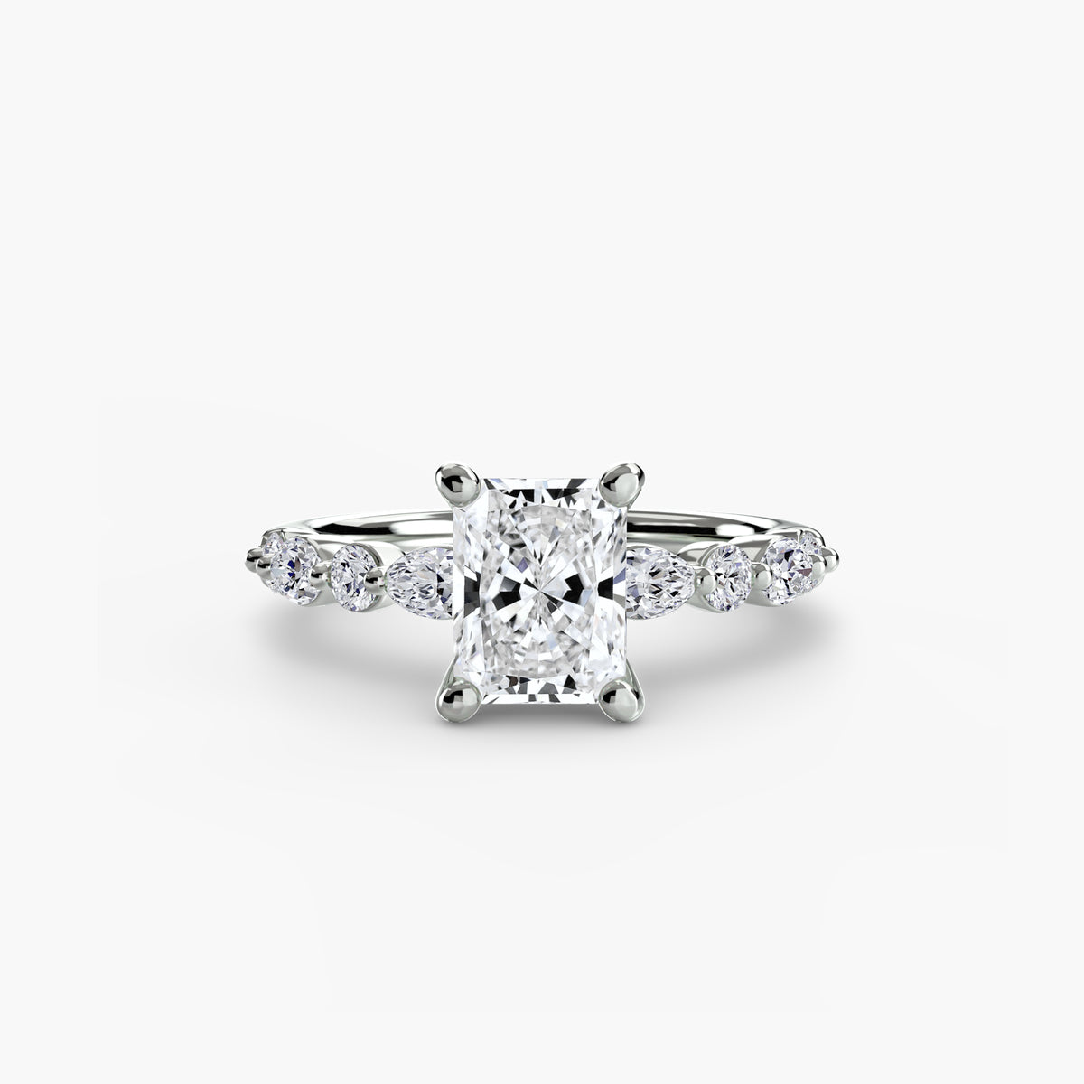 Solitaire with Night Eternity Pavé