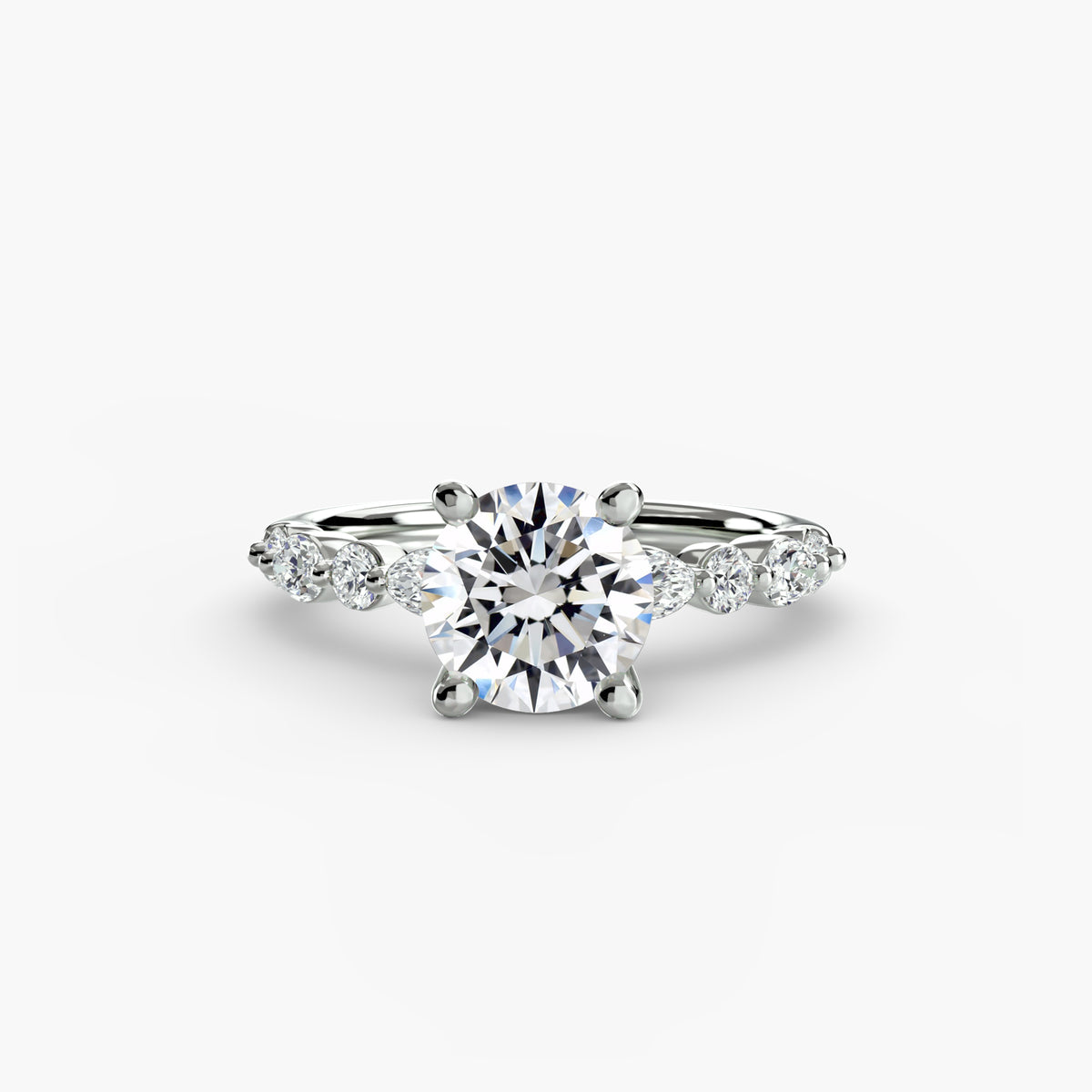 Solitario con Pavé Eternity Notte