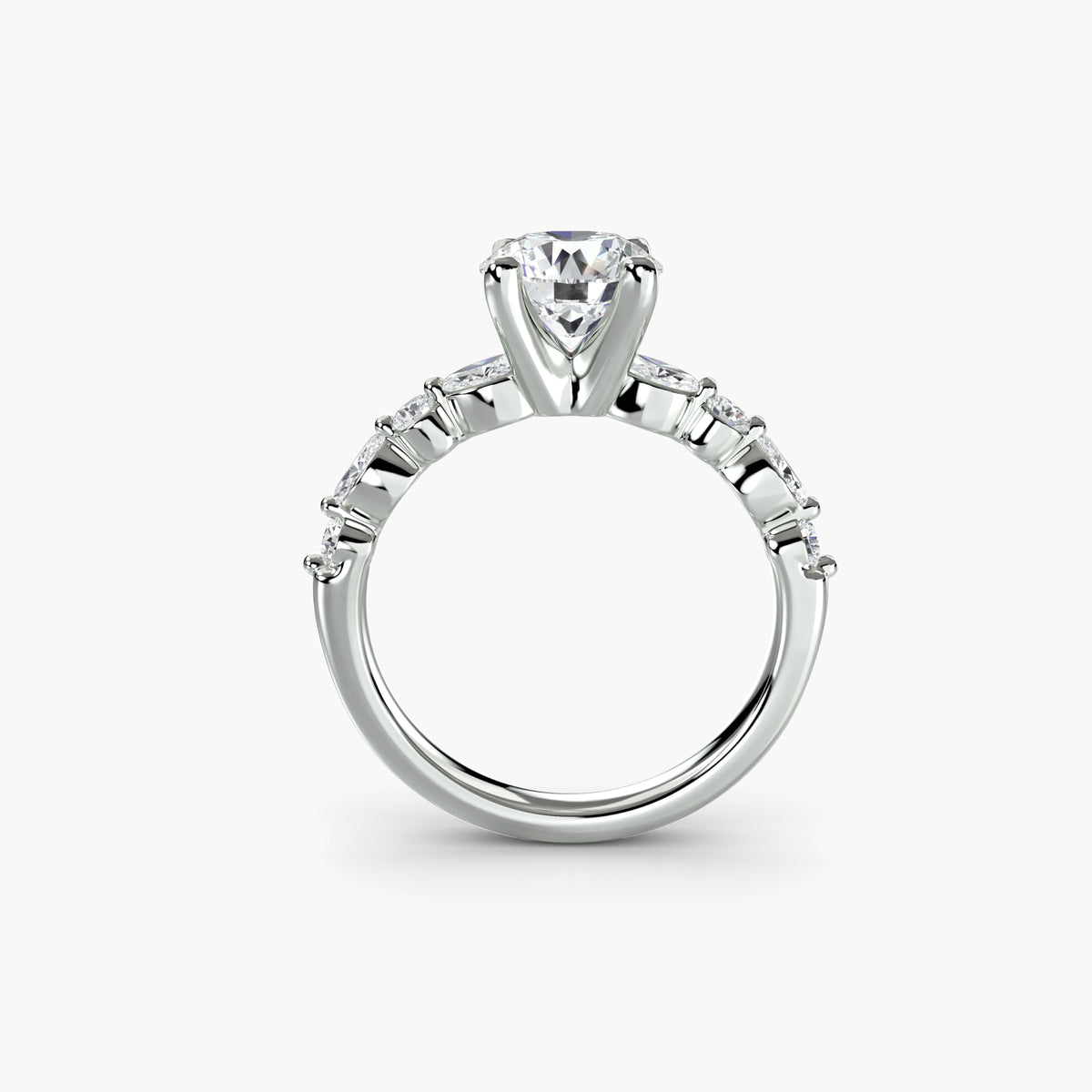 Solitario con Pavé Eternity Notte