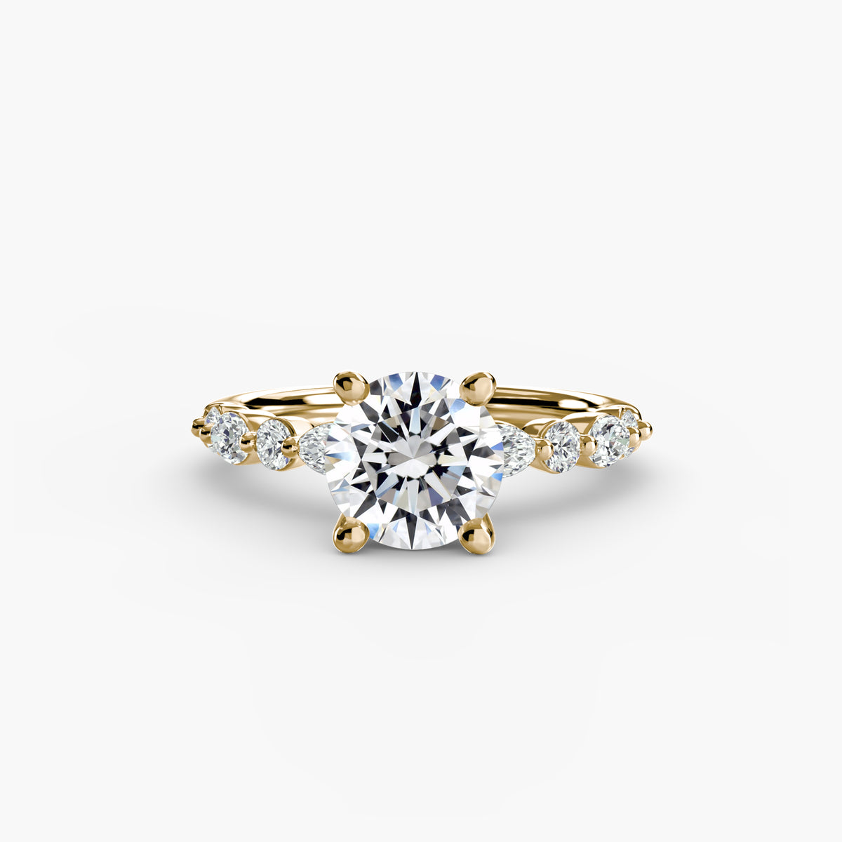 Solitaire with Night Eternity Pavé